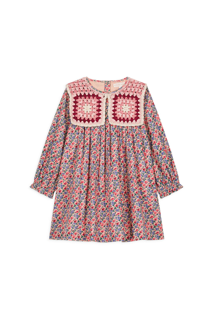 DRESS WARISE-Blush Floral World