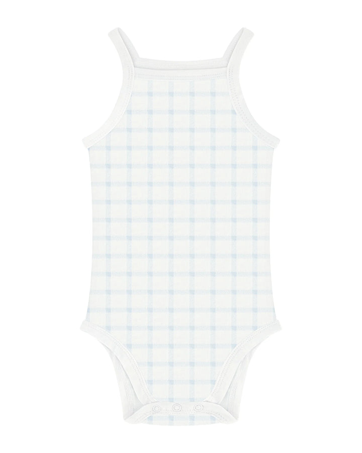 Boys Gingham Sleeveless Undershirts