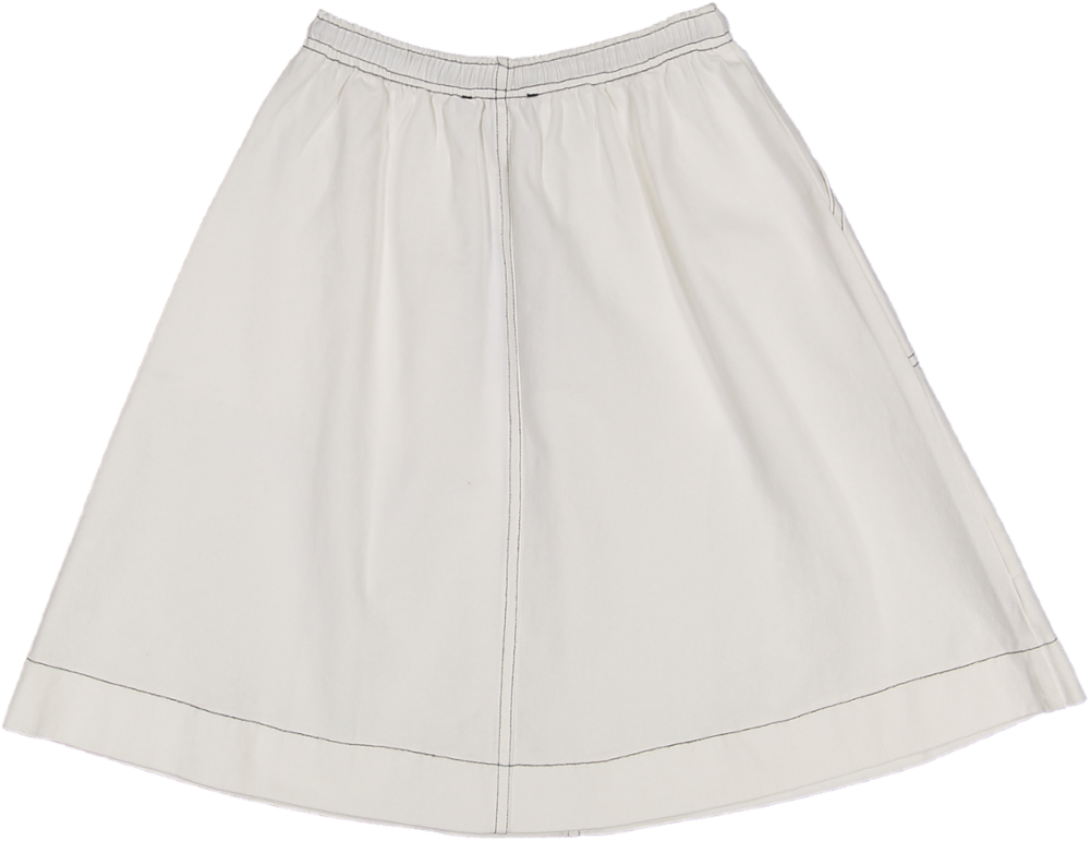 GS24440-WHITE DENIM-SKIRT LUELLA COUTURE