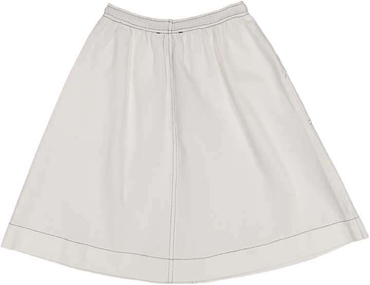 GS24440-WHITE DENIM-SKIRT LUELLA COUTURE