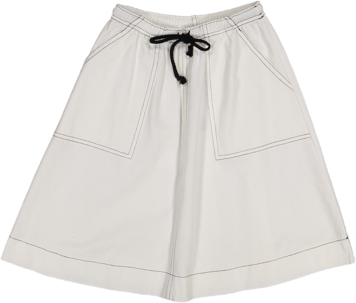 GS24440-WHITE DENIM-SKIRT LUELLA COUTURE