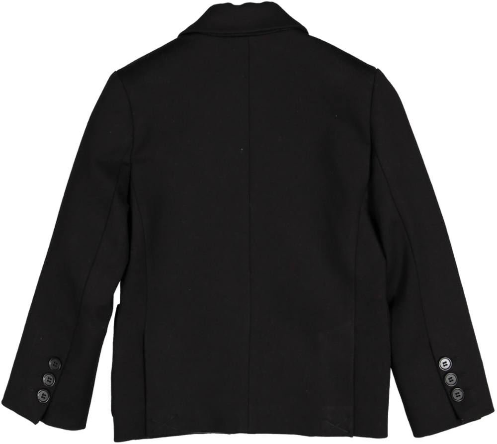 SS25NCNVJ1037-JERSEY JACKET WITH NOVE EMBLEM-BLACK