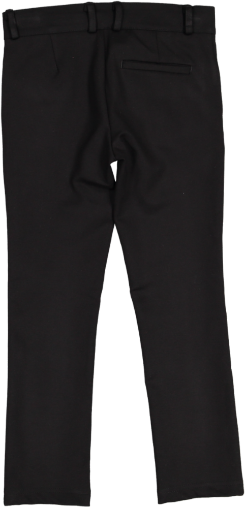 SS25NCNVTRS1037-JERSEY SLIM PANTS-BLACK