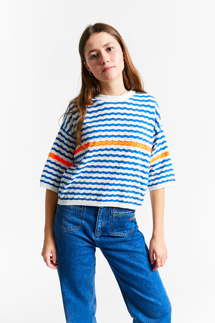 PULLOVER SINGAPORE-BLUE