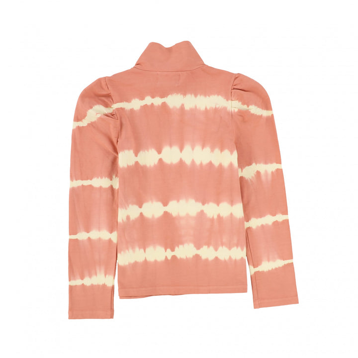 8042.Tie Dye Turtleneck Sweat-Burnt Rose Tie Dye