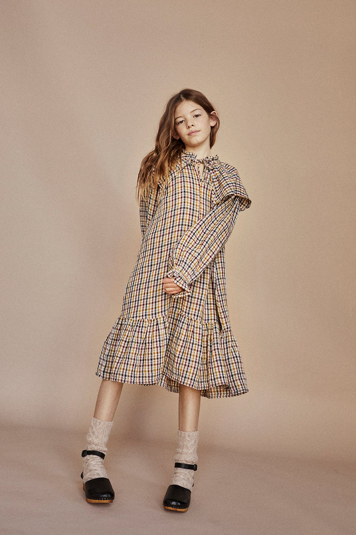 BENERICE DRESS-MULTICOLOR CHECK