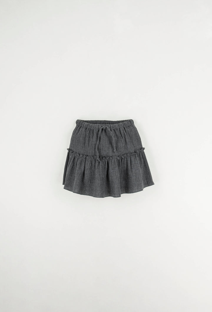 20.1 DARK GREY SKIRT W/FRILL